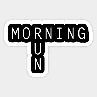 Morning run Sticker